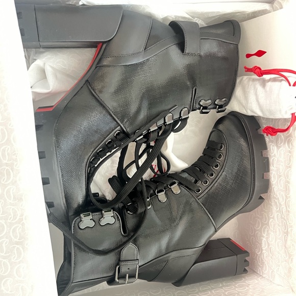 CHRISTIAN LOUBOUTIN  worn a couple of times. 
Black Macademia Ankle Boots - Picture 7 of 7